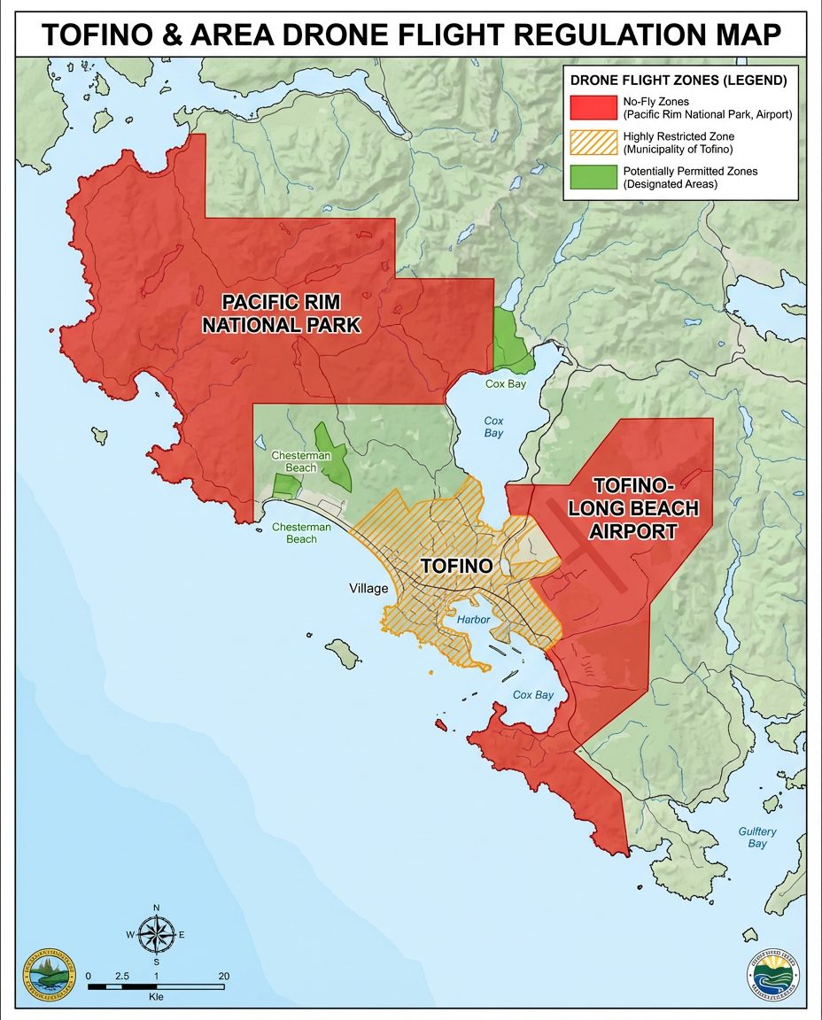 Where Can You Fly a Drone in Tofino